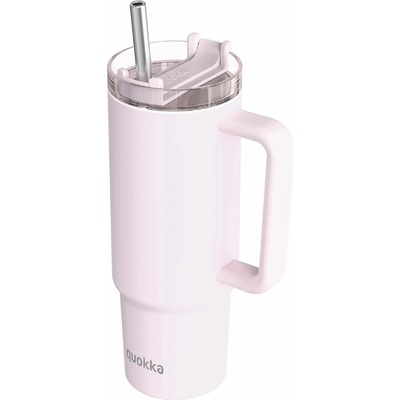 Quokka Nerezový termohrnek s brčkem Stream Pink 1200 ml