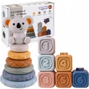 Woopie Sada gumových pyramidových bloků 3v1 Medvídek