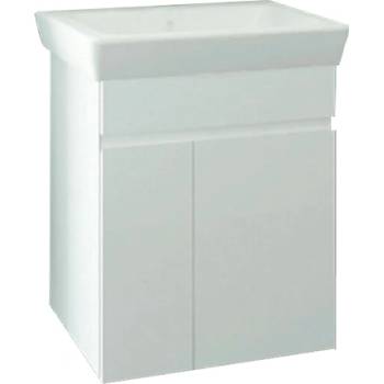 VISOTA МЕБЕЛ ЗА БАНЯ МИНА 55 С УМИВАЛНИК И ПЛАВНО ЗАТВАРЯНЕ 55х45х66 pvc КОНЗОЛЕН