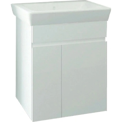 VISOTA МЕБЕЛ ЗА БАНЯ МИНА 55 С УМИВАЛНИК И ПЛАВНО ЗАТВАРЯНЕ 55х45х66 pvc КОНЗОЛЕН