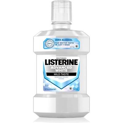 LISTERINE Advanced White Mild Taste вода за уста с избелващ ефект 1000ml