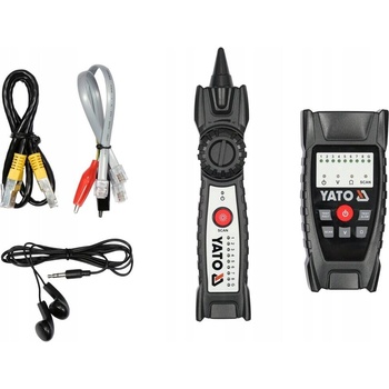 Yato YT-73137 detektor a tester sieťových káblov, sada