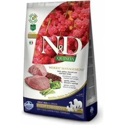 N&D Quinoa Grain Free Weight Management Lamb 2,5 kg