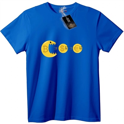 NOONEBRAND Тениска Биткойн Яде Долар и Евро - M, White