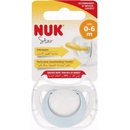 Nuk dojčenský latex cumlík Star srdce biela