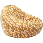 PUFRELAX Пуф круша 520л. , Nirvana Gigant, Zippity Orange, Перящ се калъф, Пълнеж от Полистиролни перли, Гама Premium (PUF-G-NGG-PT-ZIO) - topmall