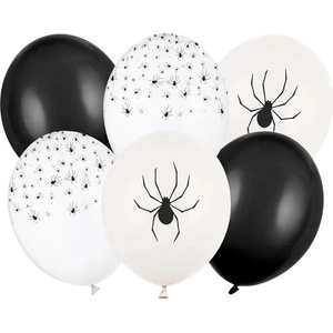 Party Deco Балони Хелоуин Паяци - Комплект от 6 (sb14p-346-000-6)