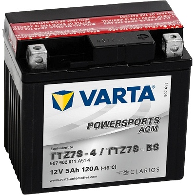 Мото акумулатор Varta TTZ7S-BS 5Ah R+ (TTZ7S-BS)