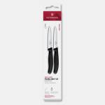Victorinox - Комплект кухненски ножове за зеленчуци SWISS CLASSIC 10 см, 2 бр. , черен (GG752)