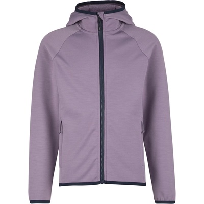Heber Peak Детски вълнен пуловер Heber Peak Kid's MerinoBlend SaplingHe. II Hoody Zip-up hoodie - Plum Grey - размер 164 (EU) (704-4958-0216)