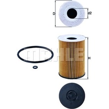 Olejový filter MAHLE ORIGINAL OX 787D (OX787D)