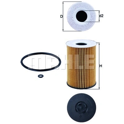 Olejový filter MAHLE ORIGINAL OX 787D (OX787D)