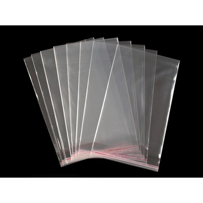Celofánové sáčky s lepiacou lištou 13x20 cm - 16000 ks - Transparent - Transparent