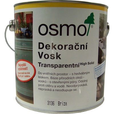 Osmo 3136 Dekorační vosk transparentní 2,5 l Bříza