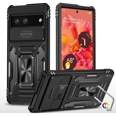 Google Pixel 9 Pro / Pixel 9 Удароустойчив Ring Holder Калъф и Протектор