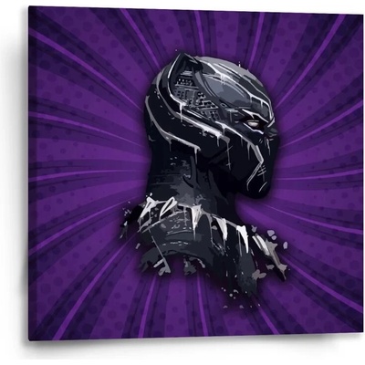 Sablio Obraz BLACK PANTHER z profilu Fialový - 50x50 cm