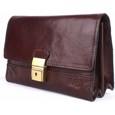 Marta Ponti Luxusní hladká kožená pánská etue no. 631 tmavěhnědá – Hledejceny.cz