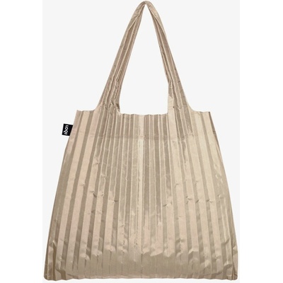 Nákupná taška cez rameno LOQI PLEATED Mocha