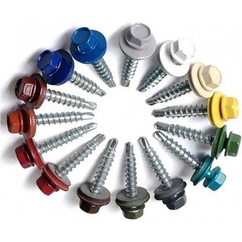 Strešné farmárske vruty 4,8X19 mm - RAL 8017