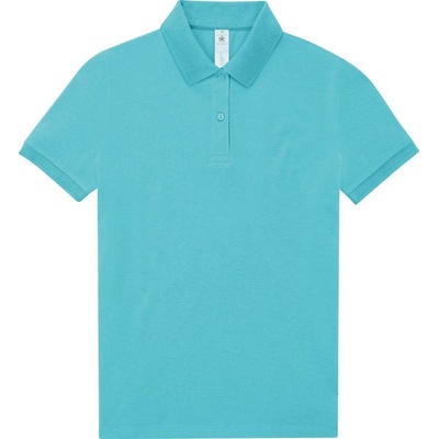 B&C My Polo 180 /women Dámske piqué polo modrá meta turquoise