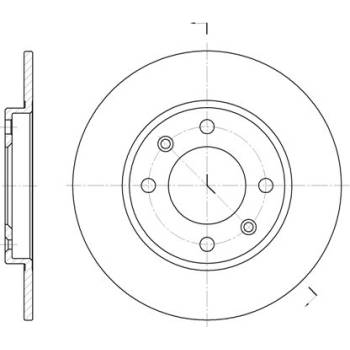 Brzdový kotúč REMSA 6128.00