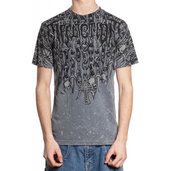 AFFLICTION мъжка тениска affliction - forsaken - charcoal lava wash - a28392-chlv