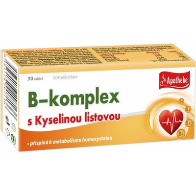 Apotheke B-komplex + kyselina listová 30 tabliet