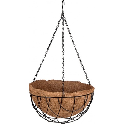 PALISAD Кашпа, висяща, с кокосова кошница, полукръгла, диаметър 30 см// Palisad