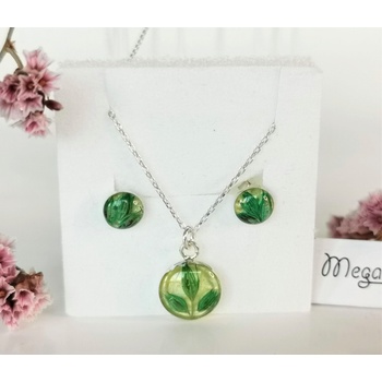 Meganflo Сребърен комплект - зелен лимониум