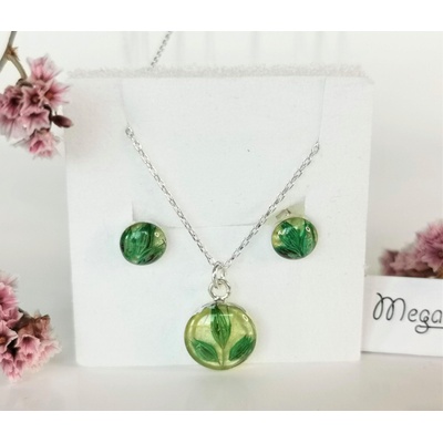 Meganflo Сребърен комплект - зелен лимониум