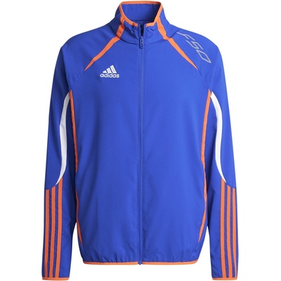 adidas Men's F50 Long Sleeve Full Zip Rain Anorak - Blue