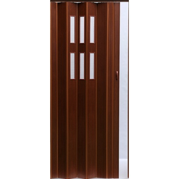 ERKADO Shrnovací dveře PIONEER GLASS Mahagon 84 x 202 cm