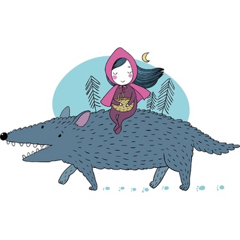 DIMEX ART s. r. o Флизелинов фототапет червената шапчица 375 x 250 см