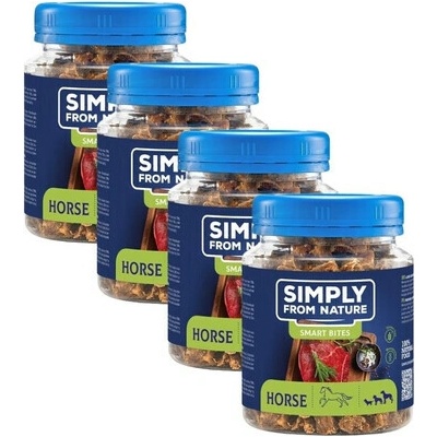 SIMPLY FROM NATURE Smart Bites Trénerské krmivo s konským mäsom pre psov 4 x 130 g