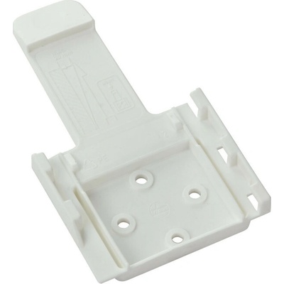 DEMA Držiak na zakladací klin brzdiaci pod koleso PVC, biely