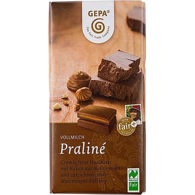 Gepa Mléčná čokoláda s nugátem 100 g