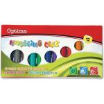 Optima Пластилин Optima, 12 цвята, 200g (25713-А)