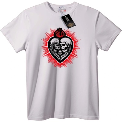 NOONEBRAND Тениска Сърце с череп - L, Black