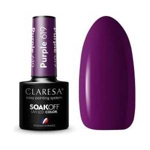 Claresa Soak Off UV/LED Purple Gel Polish 619 5g
