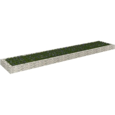 shumee Gabionový vyvýšený záhon pozinkovaná ocel 500 x 100 x 20 cm