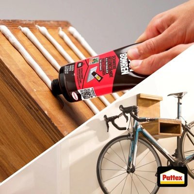 Montážní lepidlo Pattex - Lepení místo vrtání - Těžké předměty - 440 g - Bílá