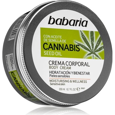 Babaria Cannabis хидратиращ крем за чувствителна кожа 200ml