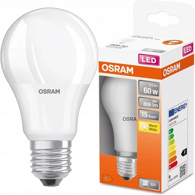 Osram LED žiarovka STAR CLA60 8,5 W E27 2700 K matná teplá biela