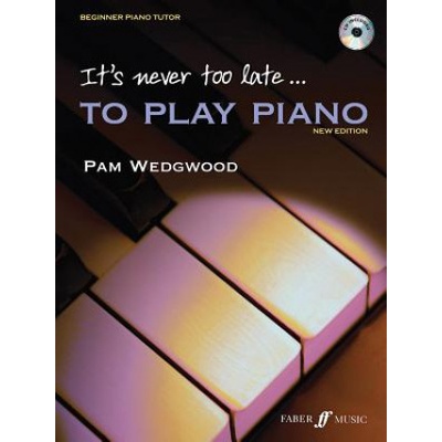 It's never too late to play piano Adult Tutor Book with CD
