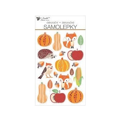 ANDĚL Samolepky plastické 14 x 25 cm, podzim
