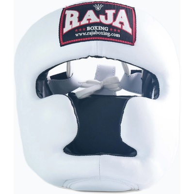 Raja boxing Полукожена бяла боксова каска