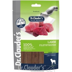 Dr. Clauder Filet Strips - меки ленти с агне шко месо 80 гр/pre biotik/ (22220200)