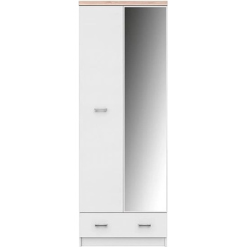 Image 1 of Black Red White Двукрилен гардероб top mix szf 2d1s_60