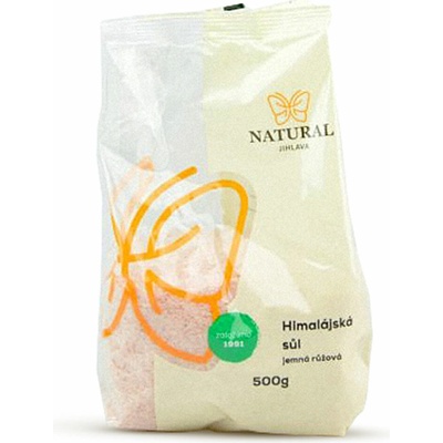 Natural Jihlava Himalájska Soľ ružová jemná 500 g