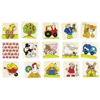 Image 1 of Goki - Дървена мемо игра - Ферма (56890)